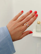 Enamel Cross Ring