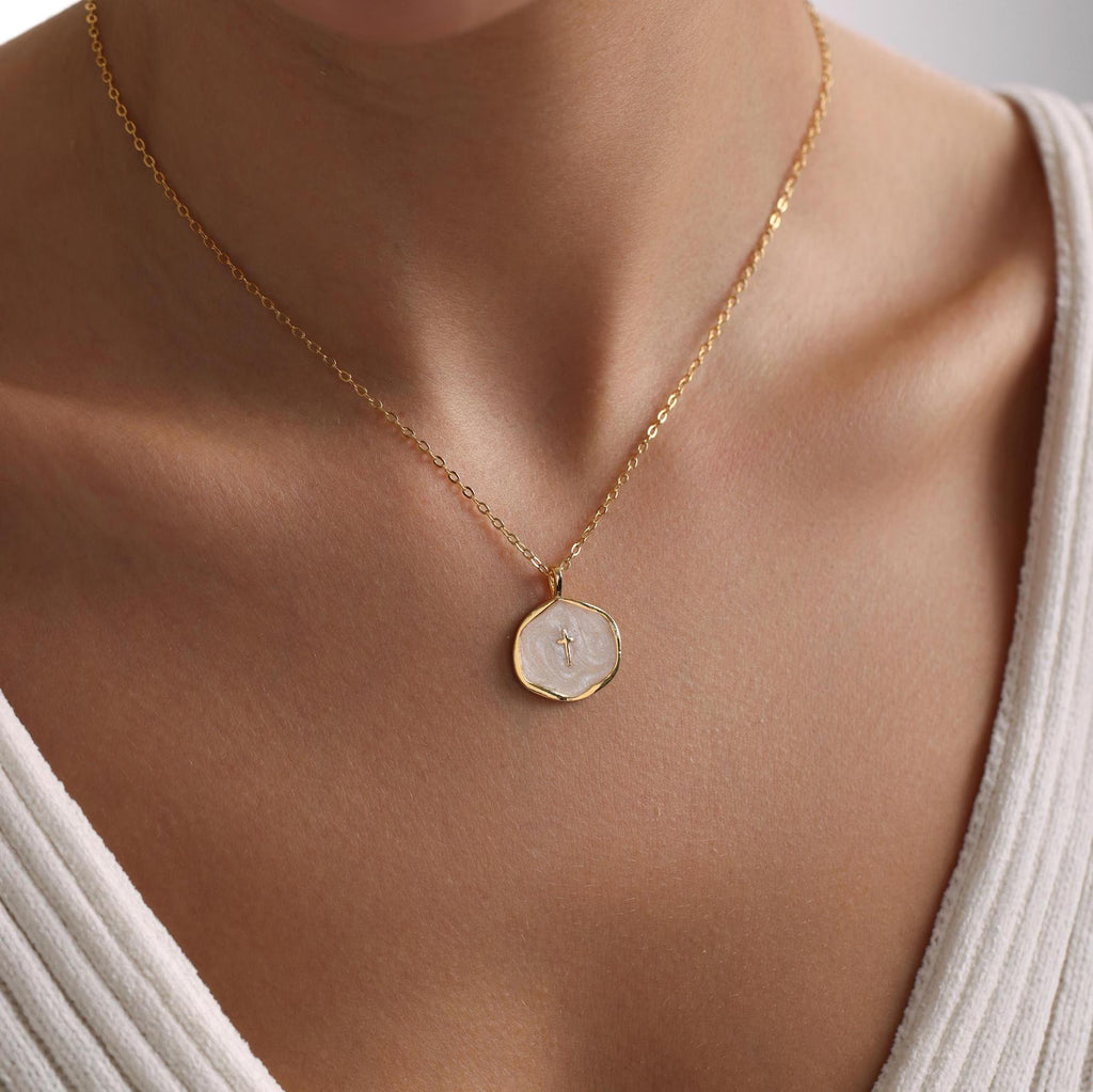 Enamel Cross Necklace