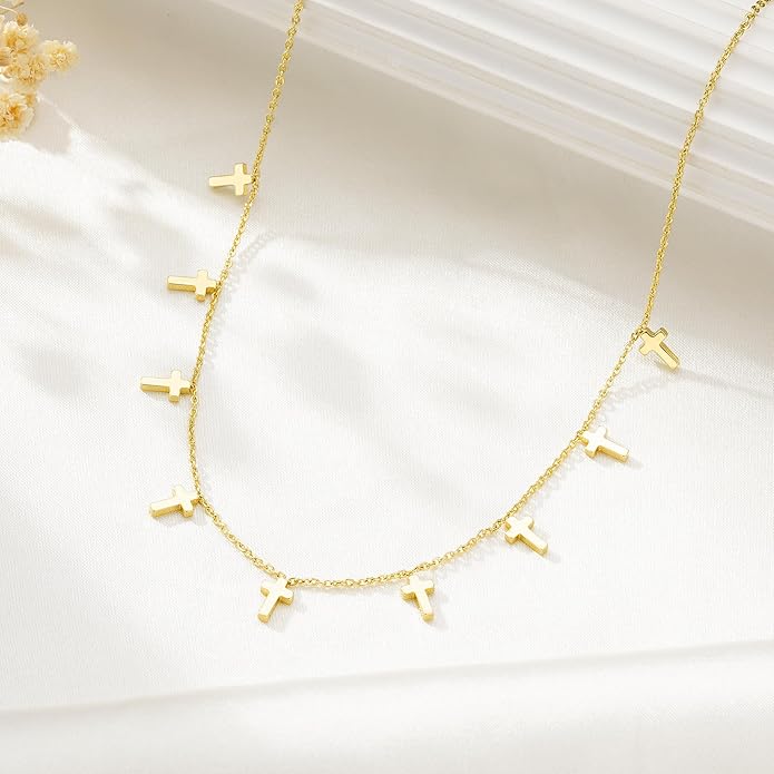 Multi Cross Necklace – Aurelia & co