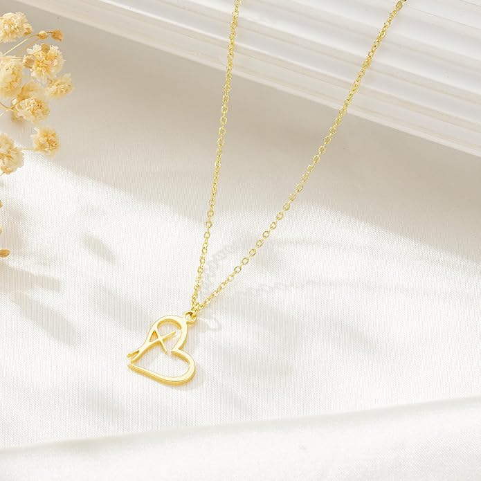 Heart Cross Necklace