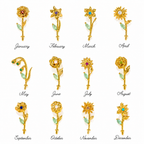 Birth Flower Necklace